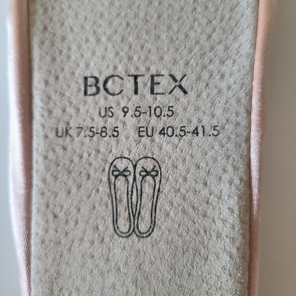 Ballerina Pink Slippers By BCTEX Size 9.5 to 10.5 - Picture 3 of 5